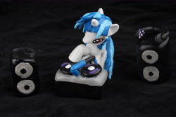 Size: 4752x3168 | Tagged: safe, artist:emmyzbunny, dj pon-3, vinyl scratch, pony, custom, irl, photo, solo, toy, turntable