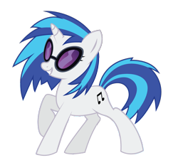 Size: 1202x1116 | Tagged: safe, artist:korikian, dj pon-3, vinyl scratch, pony, unicorn, cutie mark, female, hooves, horn, mare, simple background, smiling, solo, sunglasses, teeth, transparent background, vector