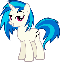 Size: 5000x5178 | Tagged: safe, artist:moongazeponies, dj pon-3, vinyl scratch, pony, unicorn, absurd resolution, bedroom eyes, cutie mark, female, glasses, hooves, horn, mare, seductive, simple background, smiling, solo, teeth, transparent background, vector