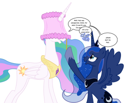 Size: 1040x861 | Tagged: safe, artist:nun2artzy, princess celestia, princess luna, alicorn, pony, frown, lamp, lampshade, simple background, smiling, transparent background, unamused, vector