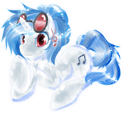 Size: 800x727 | Tagged: safe, artist:chatt3rbox, dj pon-3, vinyl scratch, crystal pony, pony, unicorn, crystallized