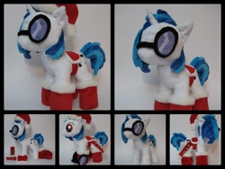 Size: 1024x768 | Tagged: safe, artist:munchforlunch, dj pon-3, vinyl scratch, pony, boots, christmas, hat, irl, photo, plushie, saddle