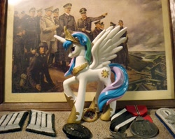 Size: 1488x1186 | Tagged: safe, princess celestia, adolf hitler, irl, photo, toy