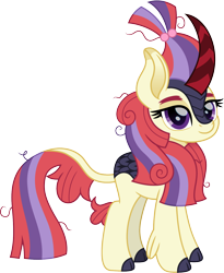 Size: 1232x1500 | Tagged: safe, artist:cloudyglow, moondancer, kirin, cute, dancerbetes, female, kirin-ified, looking at you, messy mane, simple background, solo, species swap, transparent background