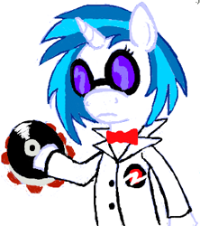 Size: 303x341 | Tagged: safe, dj pon-3, vinyl scratch, pony, unicorn, crossover, dave strider, homestuck