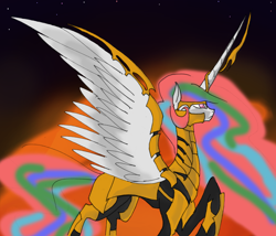 Size: 2100x1800 | Tagged: safe, artist:ieatedmeself, princess celestia, alicorn, pony, armor, solo