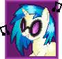 Size: 90x86 | Tagged: safe, artist:missytheunicorn, dj pon-3, vinyl scratch, pony, unicorn, bust, pixel art, portrait, solo