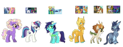 Size: 2200x852 | Tagged: safe, artist:unoriginai, idw, ahuizotl, autumn blaze, luster dawn, moondancer, night glider, shining armor, smolder, soarin', sunset shimmer, thorax, zecora, oc, centaur, changedling, changeling, changepony, deer, deer pony, dracony, dragon, hybrid, original species, pony, taur, amending fences, equestria girls, mirror magic, rainbow falls, the cutie map, the last problem, to where and back again, spoiler:comic, spoiler:eqg specials, crack shipping, cute, interspecies offspring, king thorax, magical gay spawn, magical lesbian spawn, offspring, older, older smolder, parent:ahuizotl, parent:autumn blaze, parent:luster dawn, parent:moondancer, parent:night glider, parent:shining armor, parent:smolder, parent:sunset shimmer, parent:thorax, parent:unknown, parent:zecora, shipping, simple background, transparent background