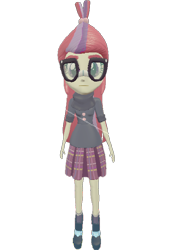 Size: 496x720 | Tagged: safe, artist:topsangtheman, moondancer, equestria girls, 3d, glasses, looking at you, simple background, solo, source filmmaker, transparent background