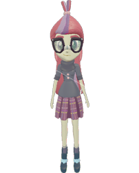 Size: 582x720 | Tagged: safe, artist:topsangtheman, moondancer, equestria girls, 3d, glasses, looking at you, simple background, solo, source filmmaker, transparent background