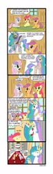 Size: 1240x4015 | Tagged: safe, artist:ciriliko, apple bloom, princess celestia, scootaloo, sweetie belle, alicorn, pony, comic, cutie mark crusaders, trollestia