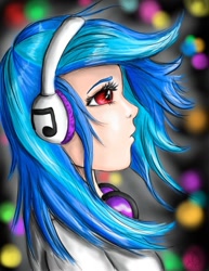 Size: 800x1038 | Tagged: safe, artist:whennarwalsattack, dj pon-3, vinyl scratch, clothes, female, glasses, humanized, solo