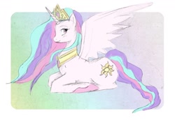 Size: 1280x880 | Tagged: safe, artist:peachei, princess celestia, alicorn, pony, solo