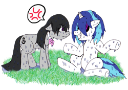 Size: 3088x2175 | Tagged: safe, artist:foxgirlkira, dj pon-3, octavia melody, vinyl scratch, earth pony, pony, angry, oops, wet, wet mane