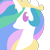 Size: 1000x1000 | Tagged: safe, artist:dragonfoorm, princess celestia, alicorn, pony, bust, female, looking at you, mare, portrait, profile, simple background, solo, transparent background, vector