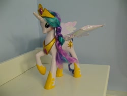 Size: 640x480 | Tagged: safe, princess celestia, cute, cutelestia, irl, photo, raised hoof, solo, toy