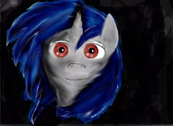 Size: 3507x2550 | Tagged: safe, dj pon-3, vinyl scratch, pony, unicorn, female, mare, solo, strange, two toned mane, white coat