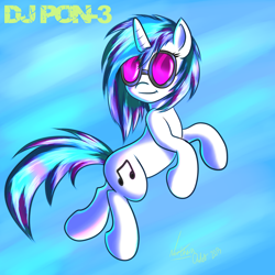 Size: 2000x2000 | Tagged: safe, artist:ac-whiteraven, dj pon-3, vinyl scratch, pony, unicorn, female, mare, smiling, solo