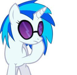 Size: 813x797 | Tagged: safe, artist:mellowbloom, dj pon-3, vinyl scratch, pony, unicorn, female, glasses, hooves, horn, mare, simple background, solo, sunglasses, transparent background, vector