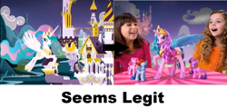 Size: 955x459 | Tagged: safe, princess celestia, human, comparison, irl, photo, pinklestia, seems legit, toy