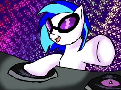 Size: 670x500 | Tagged: safe, artist:ktr2004, dj pon-3, vinyl scratch, pony, unicorn, female, horn, mare, solo