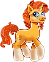 Size: 909x1164 | Tagged: safe, artist:trinoids, sunburst, pony, unicorn, g3, g4 to g3, generation leap, male, missing accessory, solo, stallion