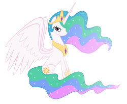 Size: 6757x5523 | Tagged: safe, artist:psyxofthoros, princess celestia, alicorn, pony, absurd resolution, female, mare, simple background, solo, transparent background, vector