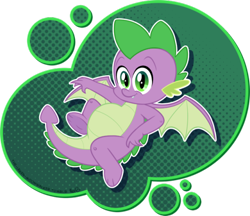 Size: 500x432 | Tagged: safe, artist:the-irken-moonwalker, spike, dragon, baby, baby dragon, belly, chubby, claws, cute, fangs, green eyes, looking at you, male, on back, signature, simple background, smiling, solo, spikabetes, transparent background, winged spike, wings