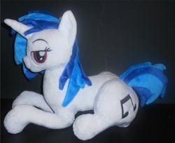 Size: 734x601 | Tagged: safe, artist:sophillia, dj pon-3, vinyl scratch, pony, unicorn, bedroom eyes, irl, photo, plushie