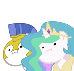 Size: 908x869 | Tagged: safe, artist:haloreplicas, princess celestia, alicorn, pony, royal guard, simple background, transparent background, vector, wut face