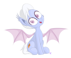 Size: 2614x2154 | Tagged: safe, artist:vito, oc, oc:mirafiori, bat pony, simple background, spread wings