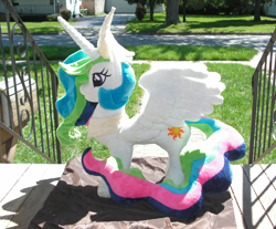 Size: 1441x1194 | Tagged: safe, artist:karasunezumi, princess celestia, irl, photo, plushie