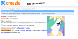 Size: 942x478 | Tagged: safe, princess celestia, princess luna, funny, moon, omegle, text