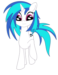 Size: 1408x1821 | Tagged: safe, artist:graphene, dj pon-3, vinyl scratch, pony, unicorn, cutie mark, female, hooves, horn, looking at you, mare, simple background, solo, transparent background, vector