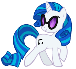 Size: 652x600 | Tagged: safe, artist:durpy, color edit, dj pon-3, rarity, vinyl scratch, pony, unicorn, recolor, solo