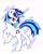 Size: 1841x2285 | Tagged: safe, artist:mmmenagerie, dj pon-3, vinyl scratch, pony, unicorn, bedroom eyes, plot, solo