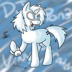 Size: 600x600 | Tagged: safe, artist:thepipefox, dj pon-3, vinyl scratch, pony, unicorn, female, horn, mare, solo