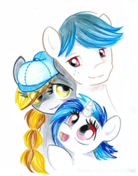 Size: 2560x3256 | Tagged: safe, artist:misschang, dj pon-3, vinyl scratch, pony, unicorn, female, foal, horn, mare, white coat