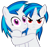 Size: 500x474 | Tagged: safe, artist:madmax, dj pon-3, vinyl scratch, pony, unicorn, alternate eye color, hug, magenta eyes, mine!, narcissism, possessive, red eyes, self paradox, self ponidox, simple background, transparent background