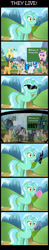 Size: 3506x17939 | Tagged: safe, caramel, dj pon-3, doctor whooves, lyra heartstrings, mayor mare, octavia melody, princess cadance, queen chrysalis, sunshower raindrops, vinyl scratch, alicorn, changeling, changeling queen, earth pony, pony, absurd resolution, comic, disguise, disguised changeling, they live