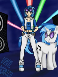 Size: 960x1280 | Tagged: safe, artist:kaze-ex, dj pon-3, vinyl scratch, converse, human ponidox, humanized, shoes