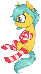 Size: 700x1250 | Tagged: safe, artist:higglytownhero, derpibooru import, oc, oc only, clothes, glasses, simple background, socks, solo, striped socks, transparent background