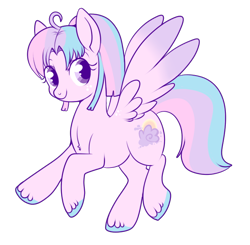 Size: 650x636 | Tagged: safe, artist:lulubell, derpibooru import, oc, oc only, oc:honolulu sunset, pegasus, pony, ahoge, cute, female, mare, simple background, solo, transparent background, unshorn fetlocks