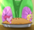 Size: 2530x2250 | Tagged: safe, artist:skyresonance, applejack, gummy, pinkie pie, earth pony, pony, apple, apple pie, food, high res, micro, pie, pun, visual pun