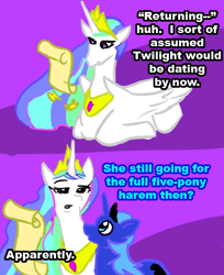 Size: 488x599 | Tagged: safe, princess celestia, princess luna, alicorn, pony, comic, crown, female, horn, mare, siblings, sisters