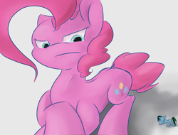 Size: 1740x1320 | Tagged: safe, artist:skyresonance, pinkie pie, oc, earth pony, pony, macro, micro, prone