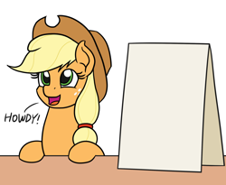 Size: 1100x900 | Tagged: safe, artist:mkogwheel, derpibooru import, edit, applejack, earth pony, pony, /mlp/, 4chan, applejack's sign, meme template, solo