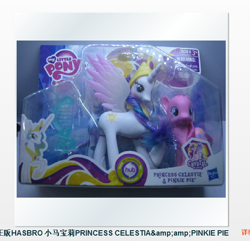 Size: 556x535 | Tagged: safe, pinkie pie, princess cadance, princess celestia, spoiler:s03, brushable, chinese, crystal empire, hasbro, hub logo, hubble, irl, photo, taobao, the hub, toy