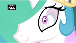 Size: 720x407 | Tagged: safe, princess celestia, twilight sparkle, alicorn, pony, plot, princess molestia, scrunchy face