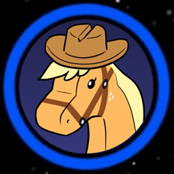 Size: 600x600 | Tagged: safe, artist:mkogwheel, derpibooru import, applejack, horse, applejack's hat, cowboy hat, hat, lego, lego star wars, reins, solo, species swap